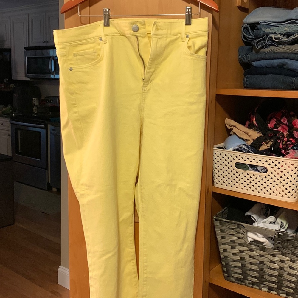 Yellow loft jeans